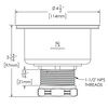 Speakman S-3471 Kitchen Deep Dish Posi-Lock Assembly Round S-3471